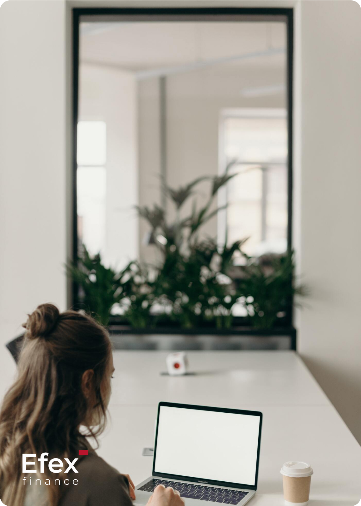 Woman using a computer